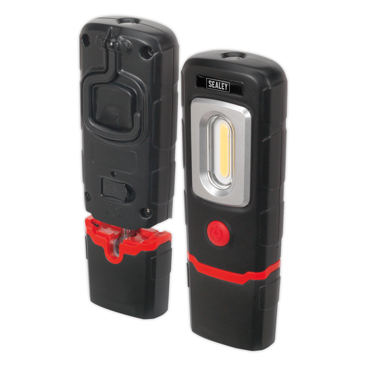 Rechargeable 360° Inspection Light 3W COB & 1W SMD LED - Black