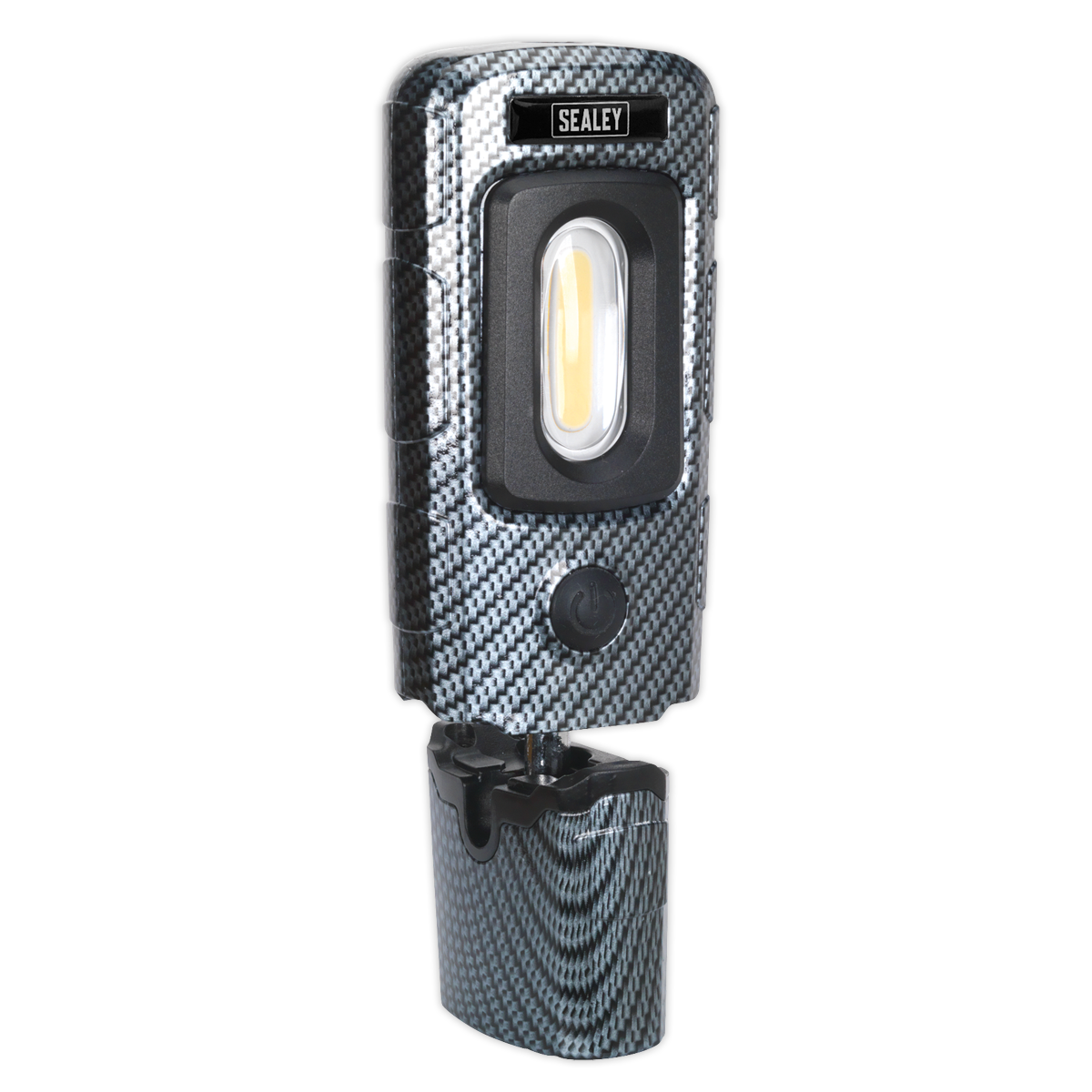 Rechargeable 360° Inspection Light 3W COB & 1W SMD LED - Carbon Fibre Effect