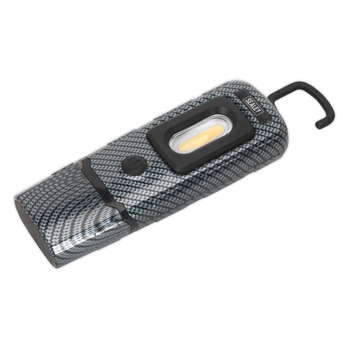 Rechargeable 360° Inspection Light 3W COB & 1W SMD LED - Carbon Fibre Effect