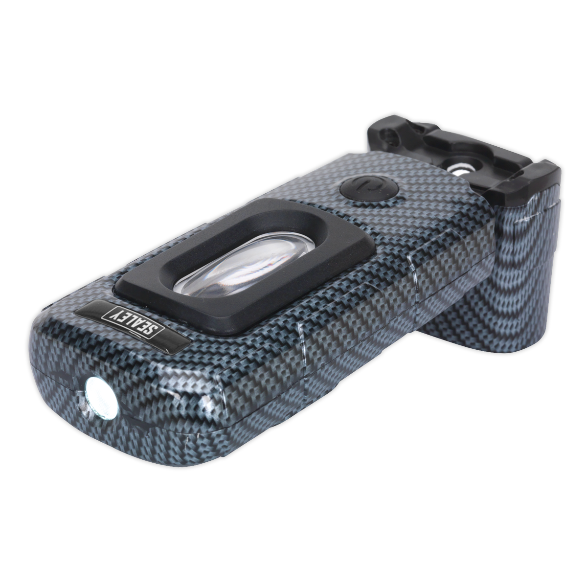 Rechargeable 360° Inspection Light 3W COB & 1W SMD LED - Carbon Fibre Effect