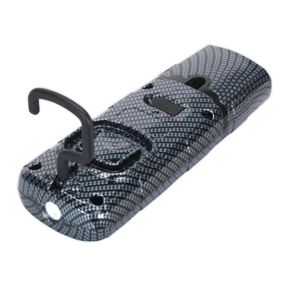 Rechargeable 360° Inspection Light 3W COB & 1W SMD LED - Carbon Fibre Effect