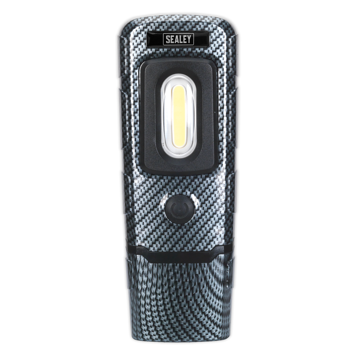Rechargeable 360° Inspection Light 3W COB & 1W SMD LED - Carbon Fibre Effect