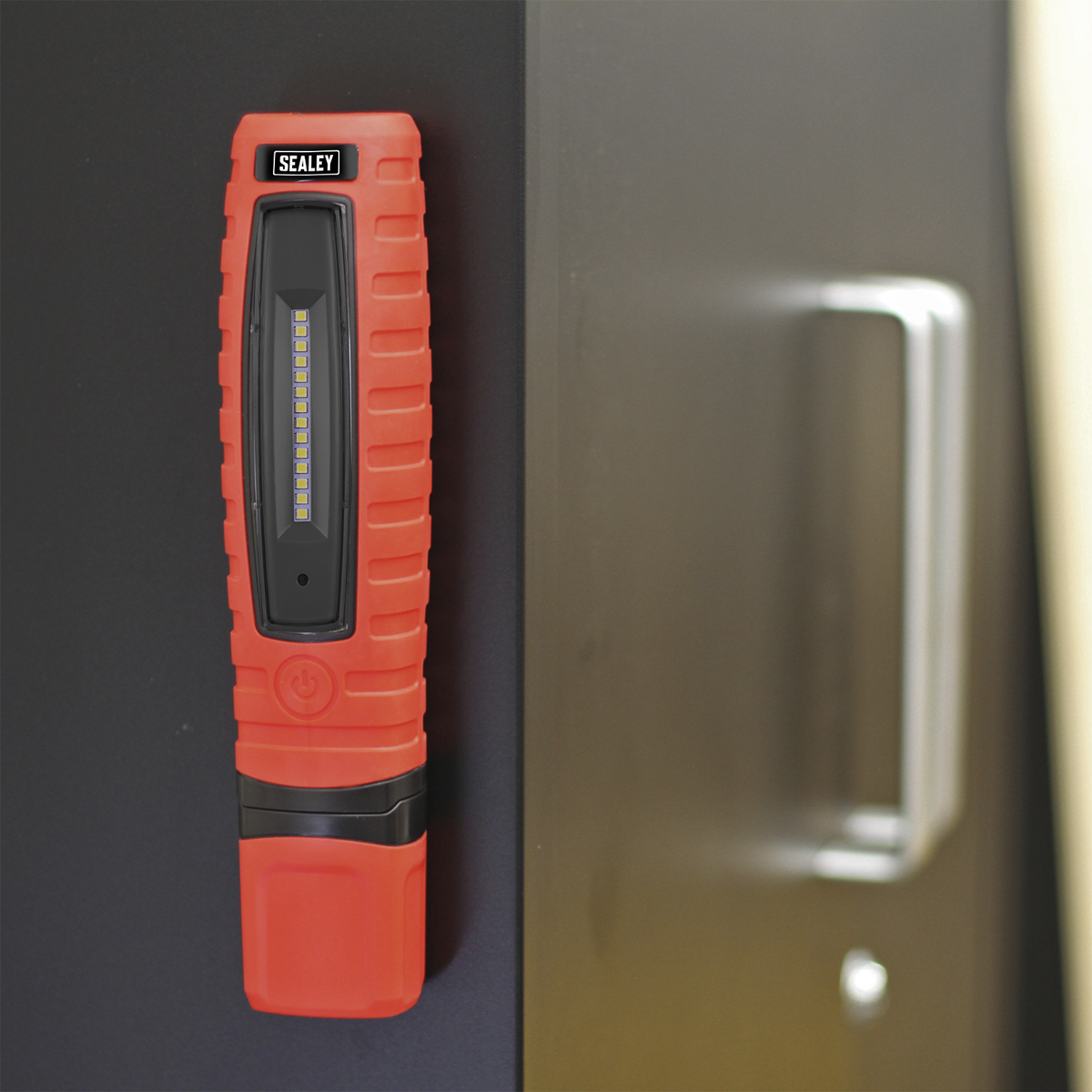 Rechargeable 360° Inspection Light 8W & 3W SMD LED - Red