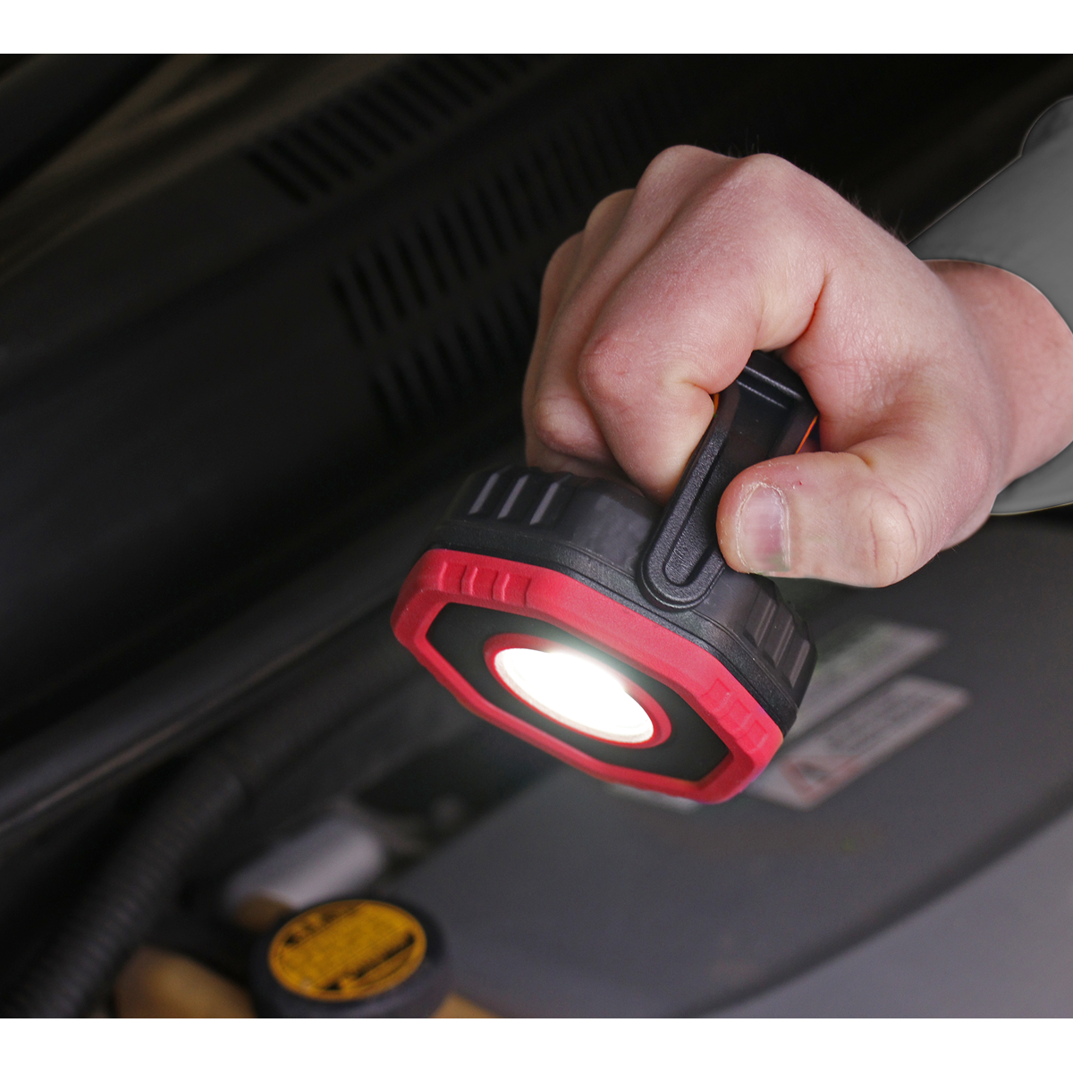 Rechargeable 360° Pocket Floodlight with Magnet 7W COB LED - Red