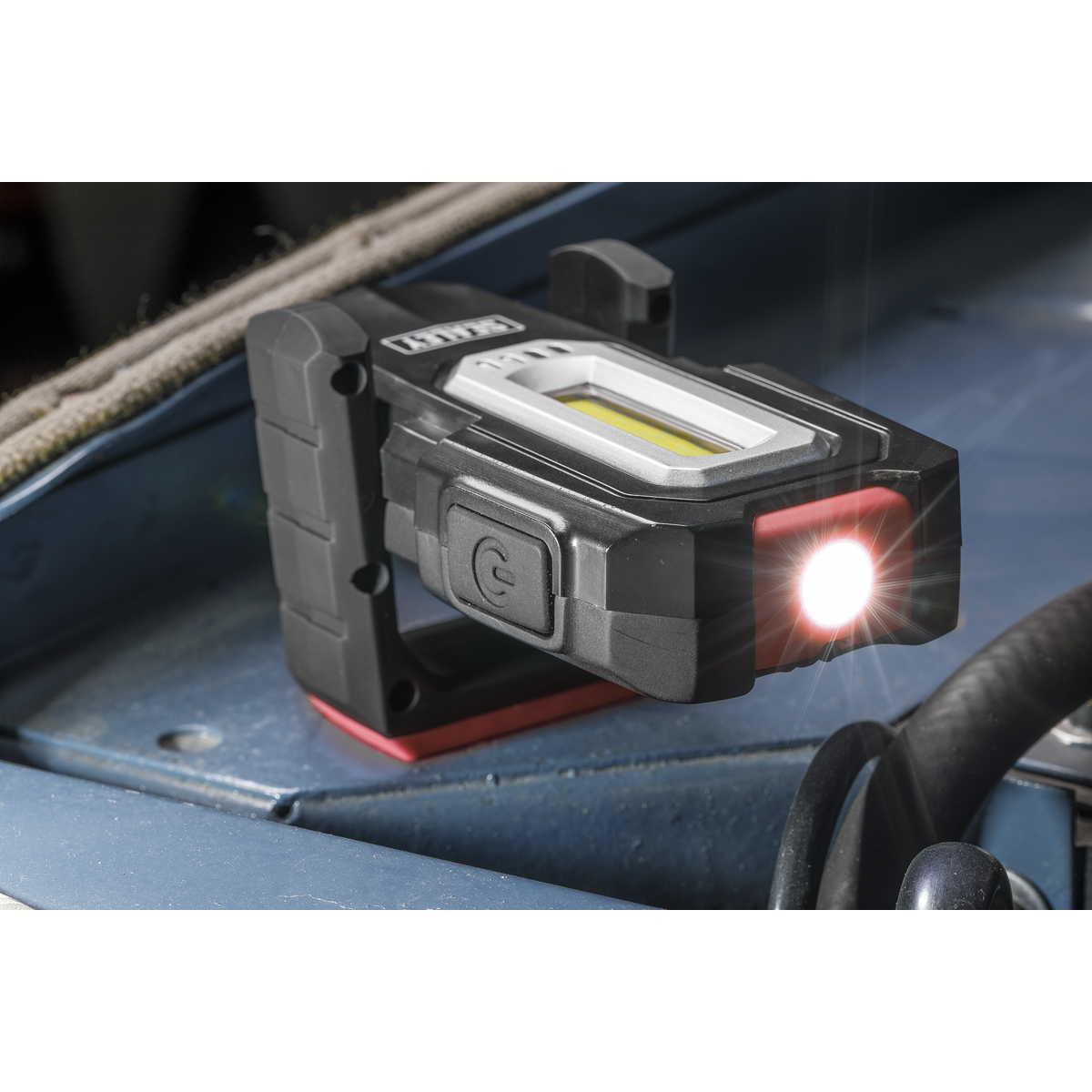 Inspection Light (x2) with Double Wireless Charging Base 3W COB & 1W SMD LED