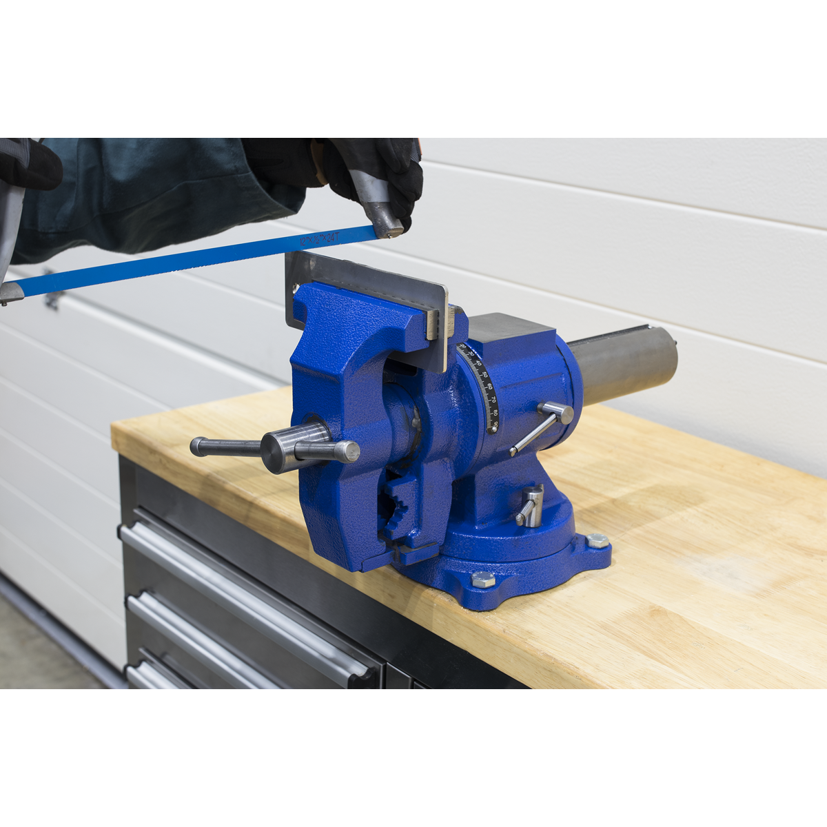 Multifunction Cast Iron Vice with Swivel Base 150mm