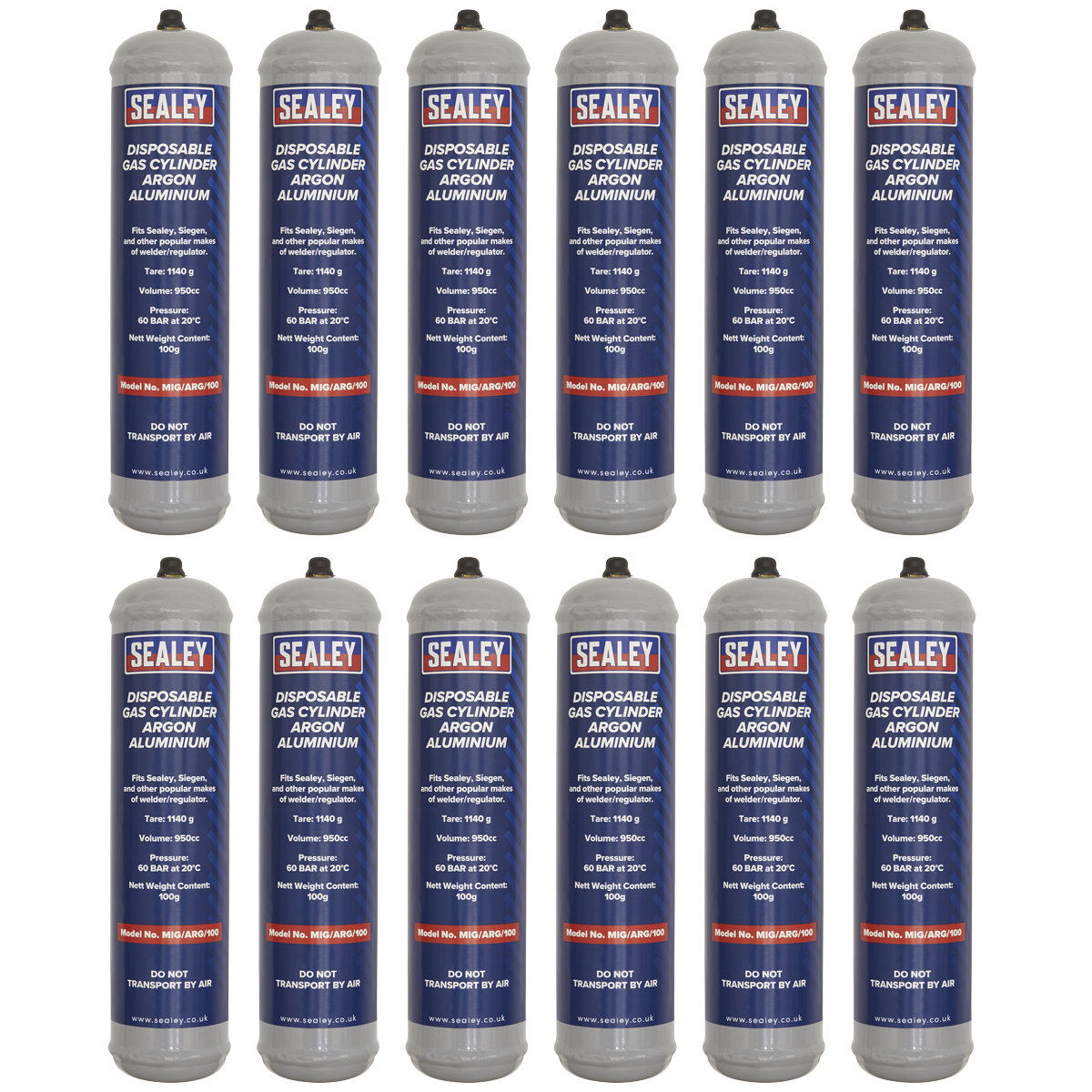 Disposable Argon Gas Cylinder 100g