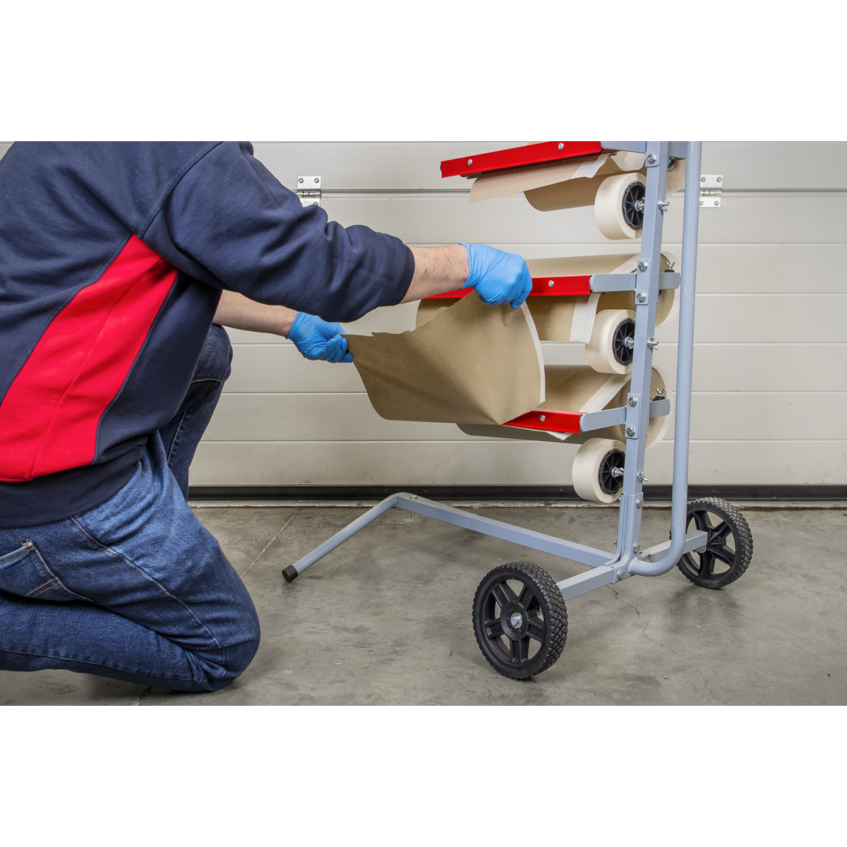Masking Paper Dispenser Tree 2 x 300mm & 2 x 450mm Rolls