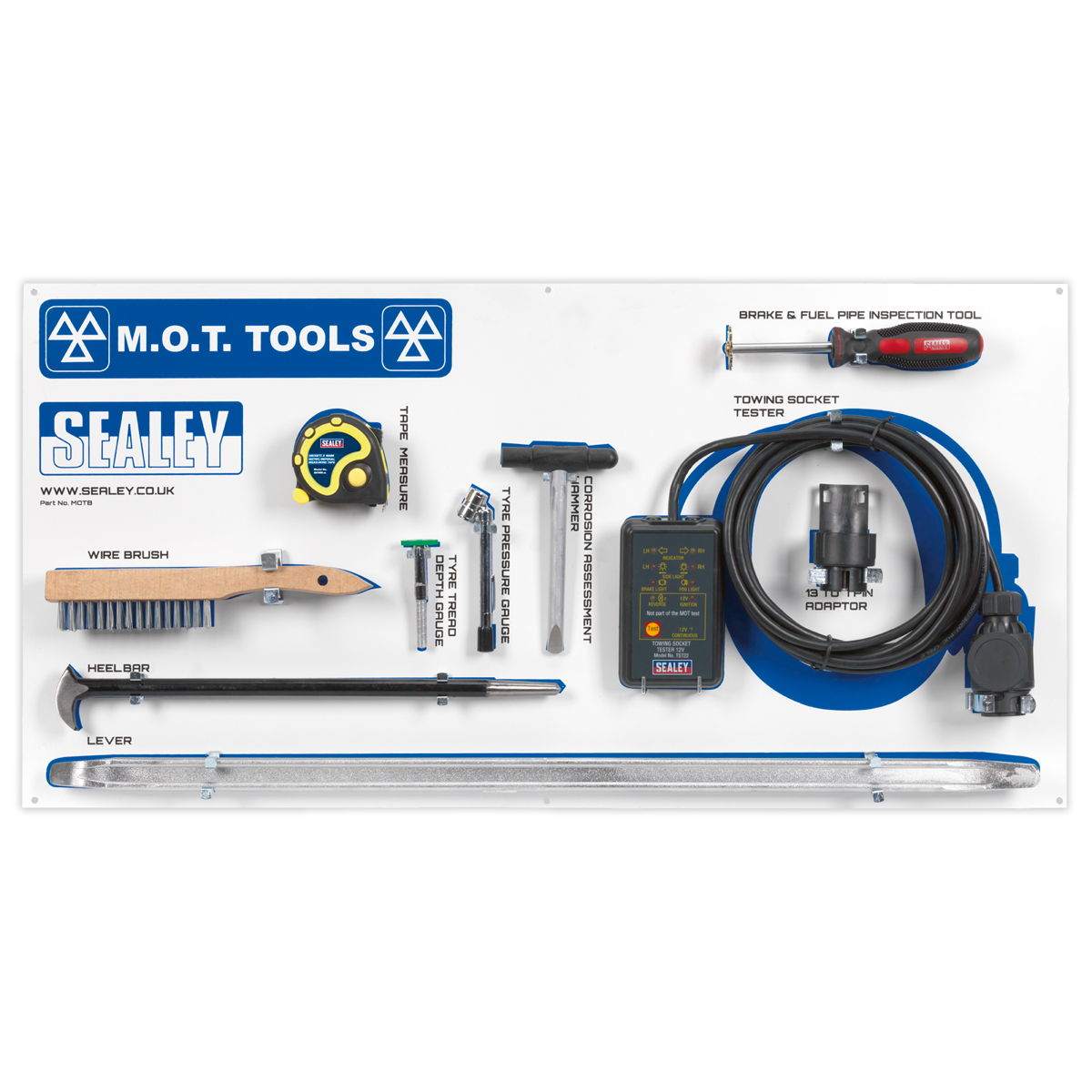 MOT Tool Board with Tools