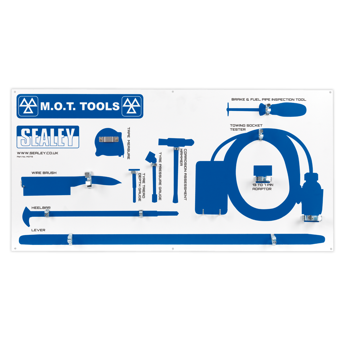 MOT Tool Board with Tools