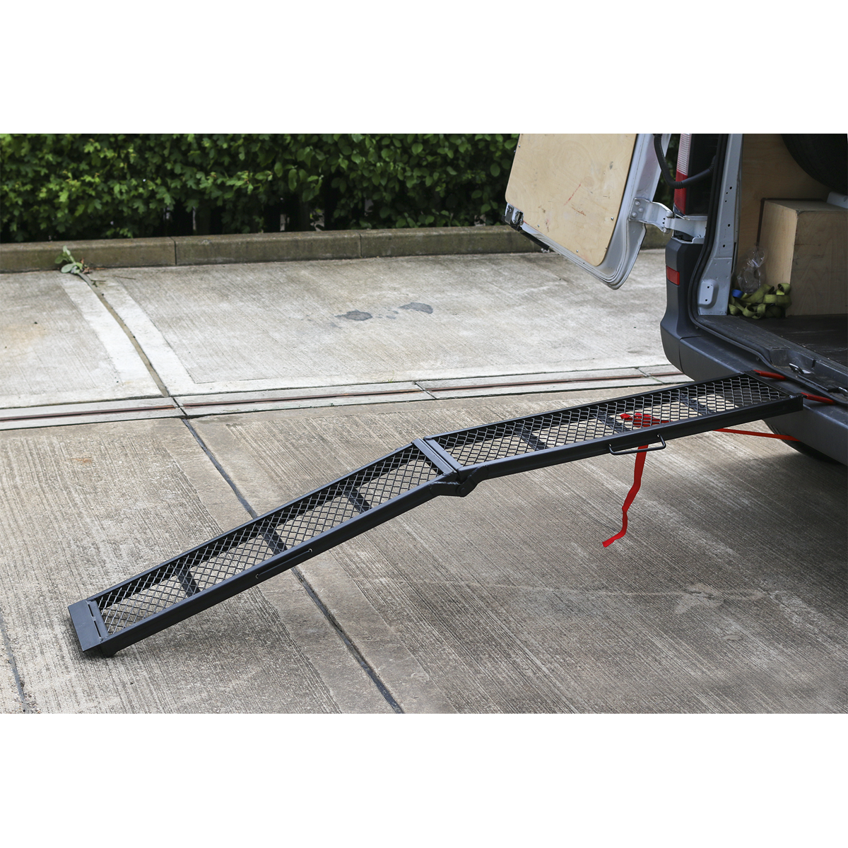 Steel Mesh Folding Loading Ramp 360kg Capacity