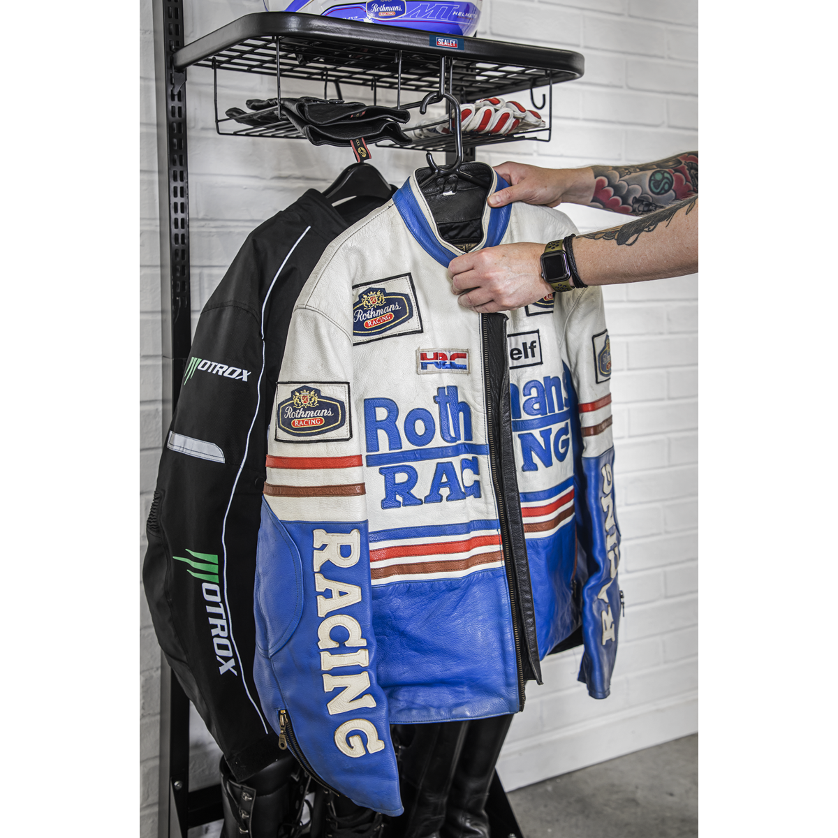 Motorcycle Helmet & Gear Tidy, Freestanding