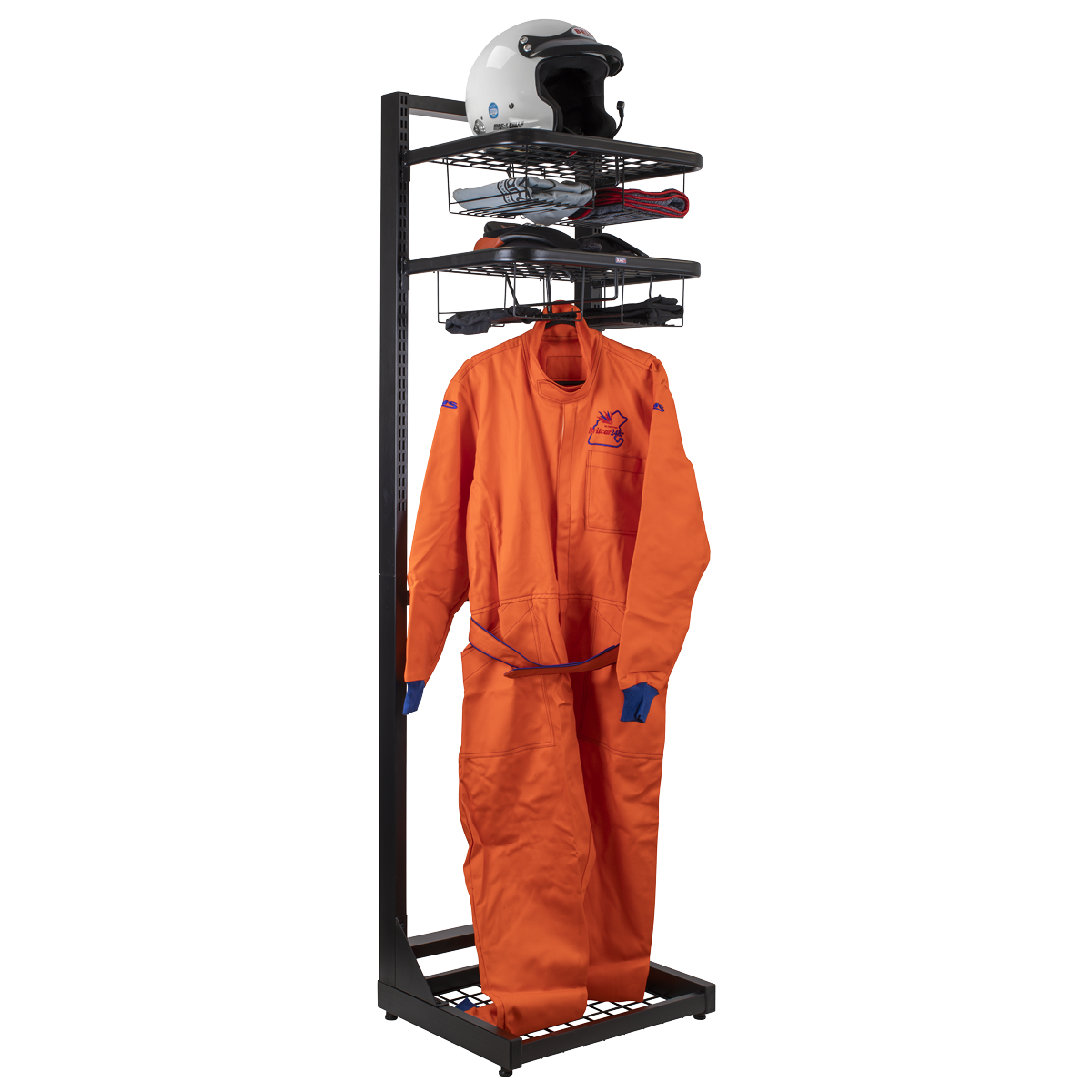 Motorcycle Helmet & Gear Tidy, Freestanding