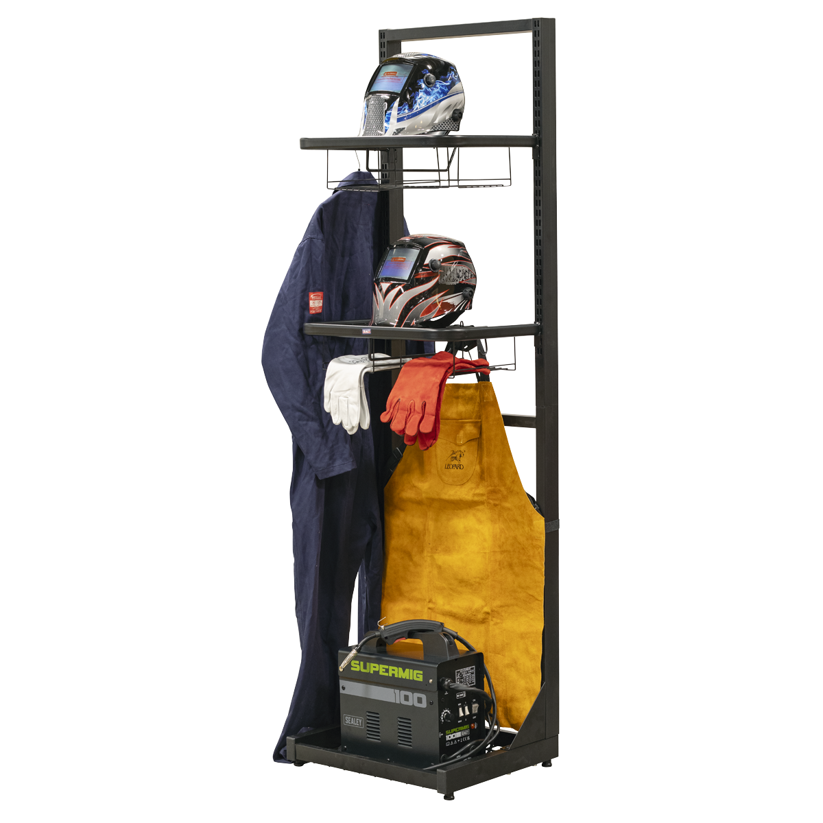 Motorcycle Helmet & Gear Tidy, Freestanding