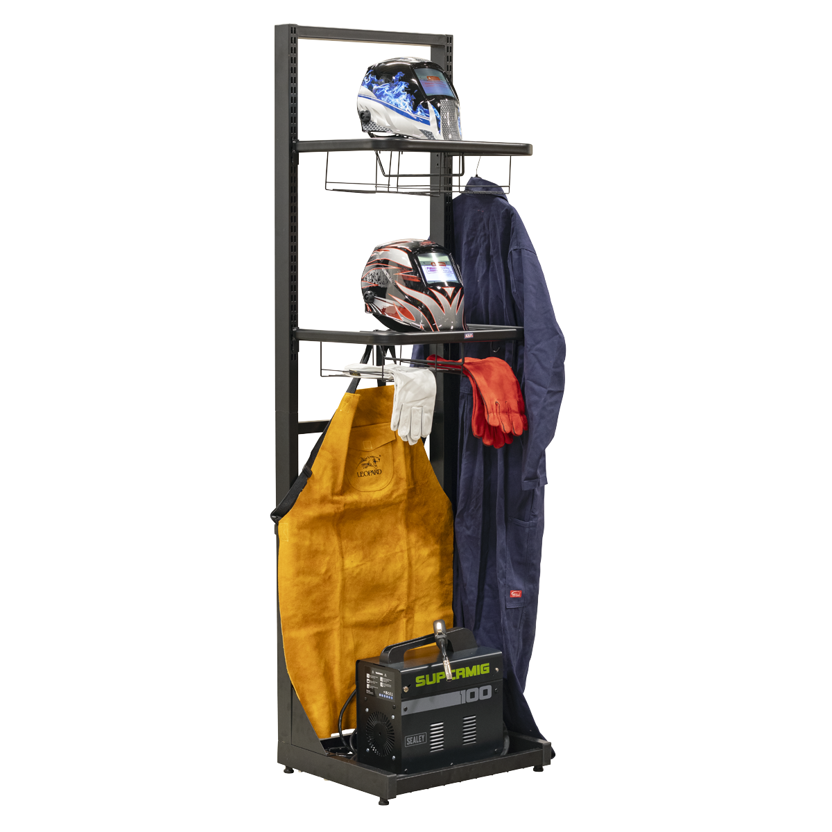Motorcycle Helmet & Gear Tidy, Freestanding