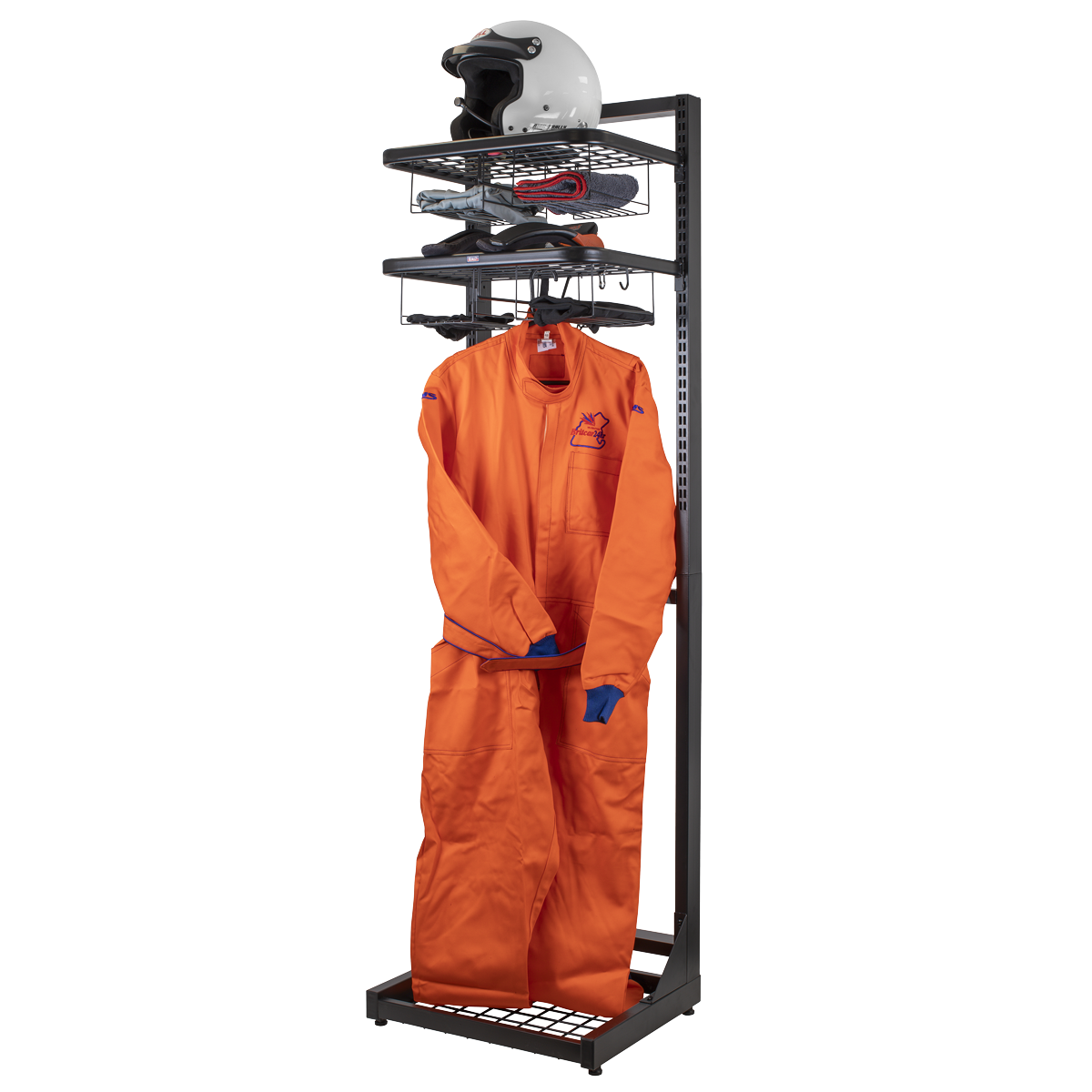 Motorcycle Helmet & Gear Tidy, Freestanding