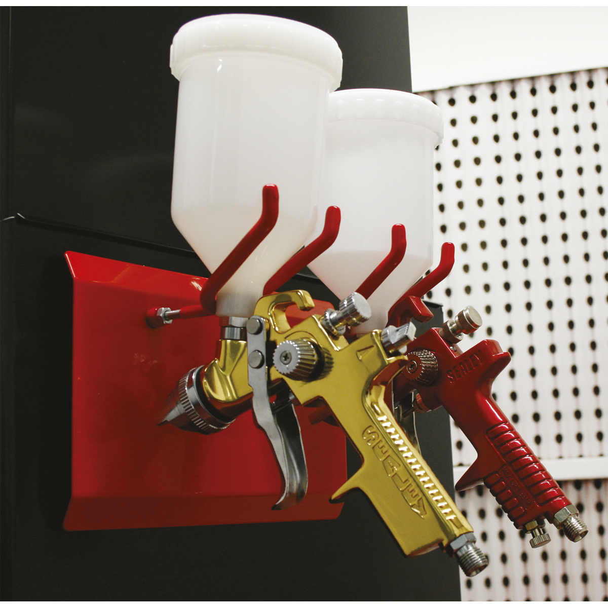 Magnetic 2 Gun Spray Gun Holder