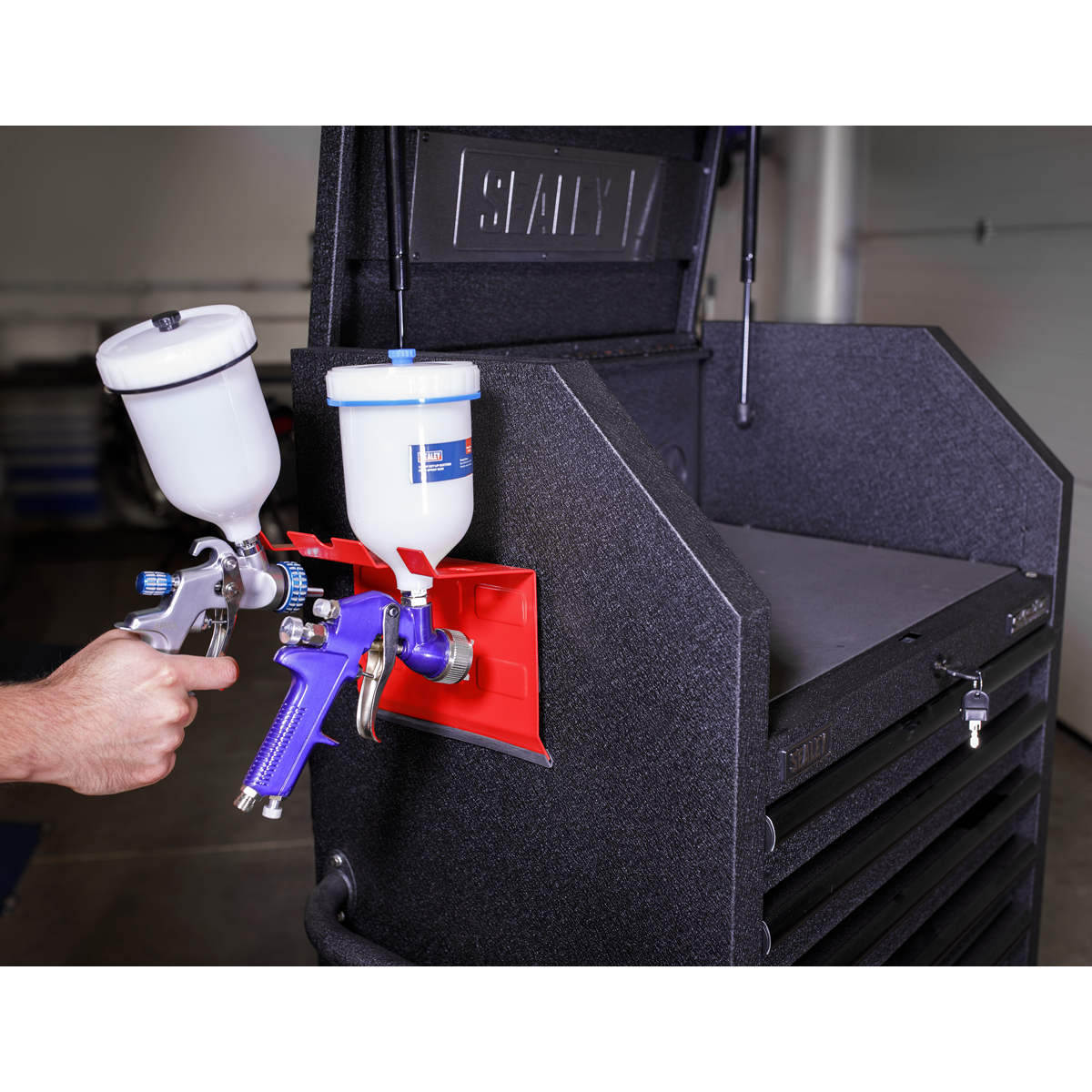 Magnetic Spray Gun Holder 2 Gun Capacity
