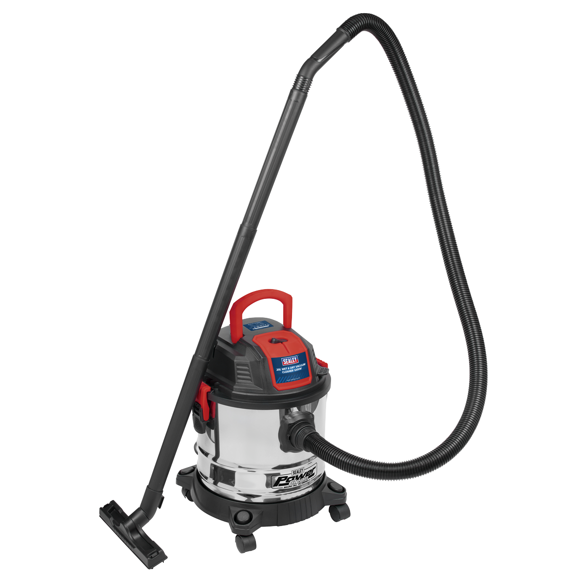 20L Vacuum Cleaner Wet & Dry Stainless Steel Drum 1200W/230V