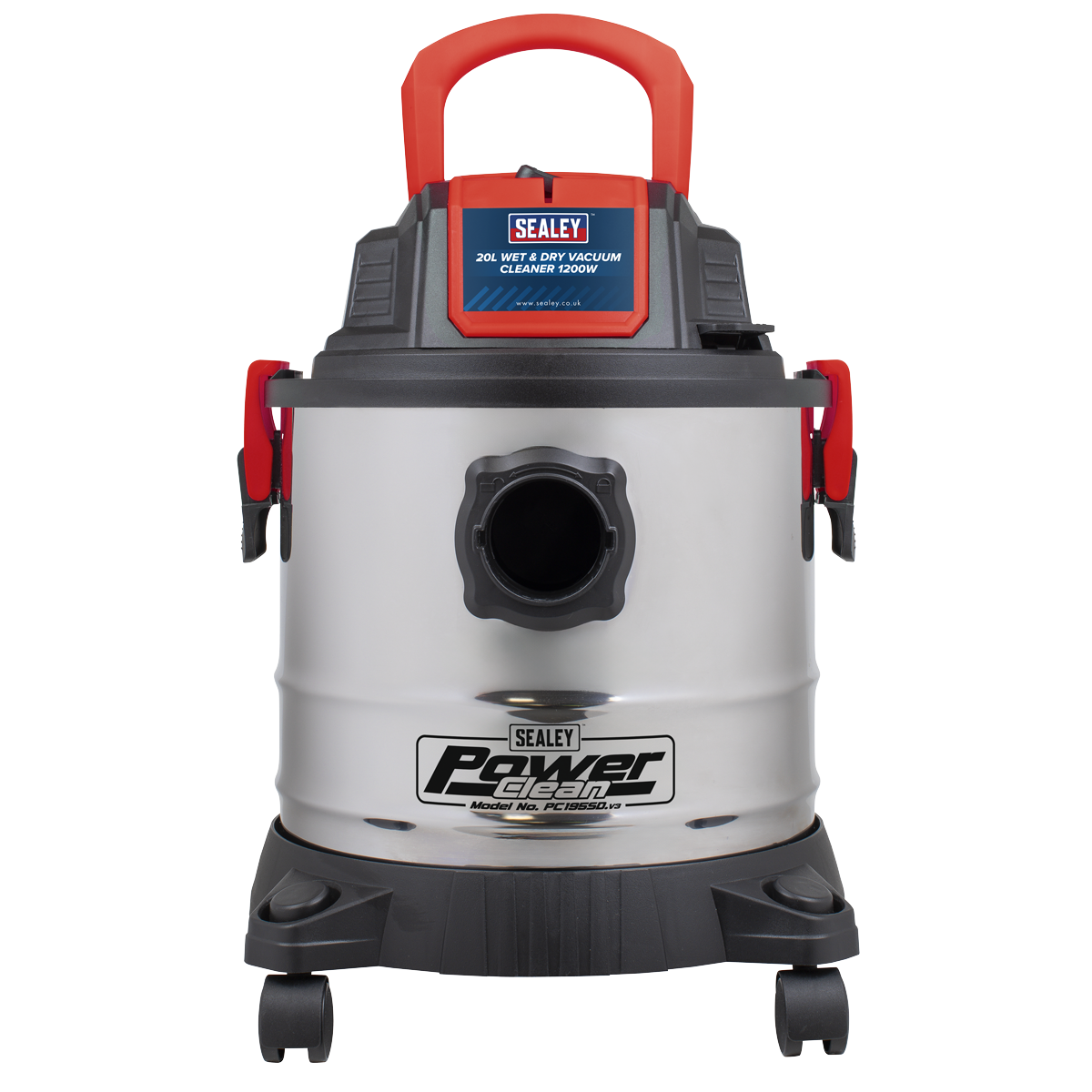 20L Vacuum Cleaner Wet & Dry Stainless Steel Drum 1200W/230V