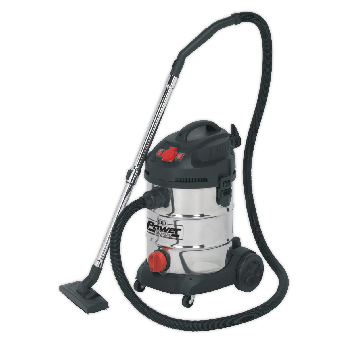 Industrial Vacuum Cleaner Stainless Steel Drum Auto Start 30L 1400W/230V