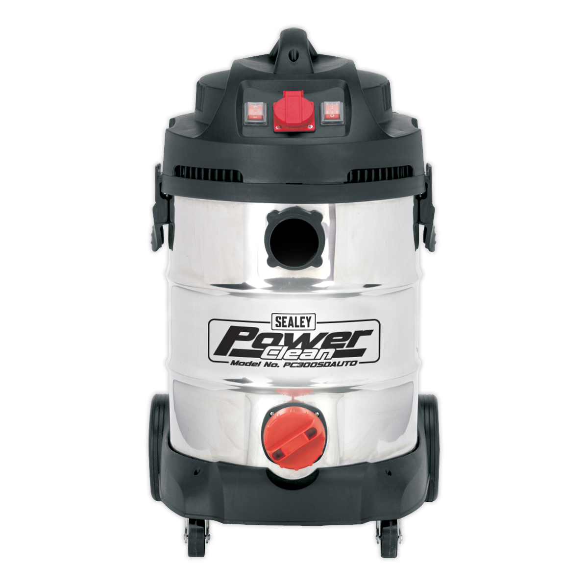 Industrial Vacuum Cleaner Stainless Steel Drum Auto Start 30L 1400W/230V