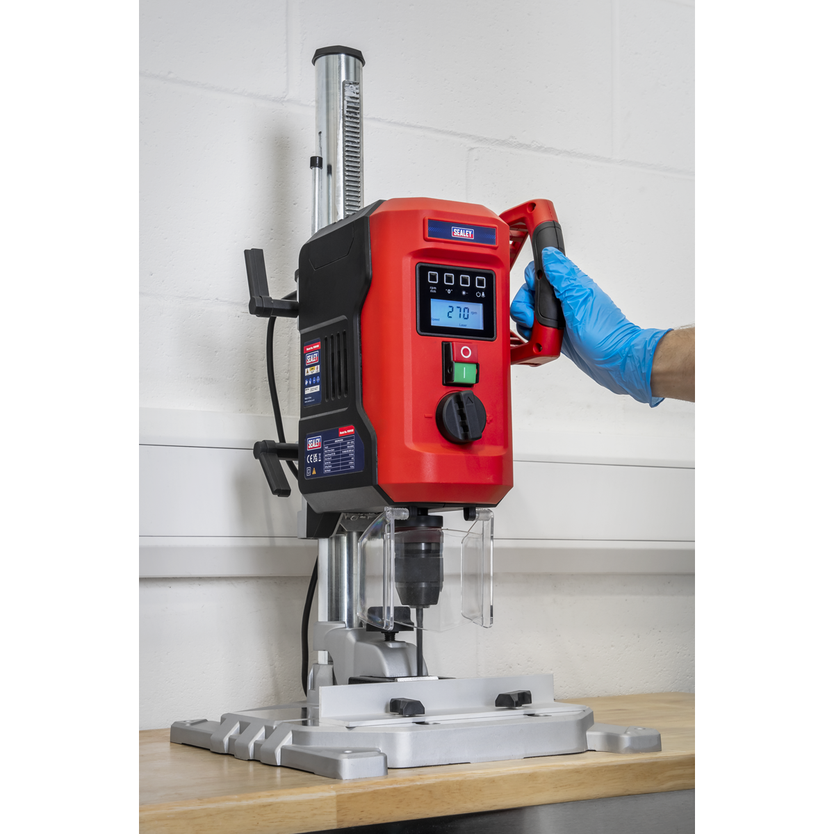 Bench Mounting Pillar Drill with Digital Display & Laser Guide 720W