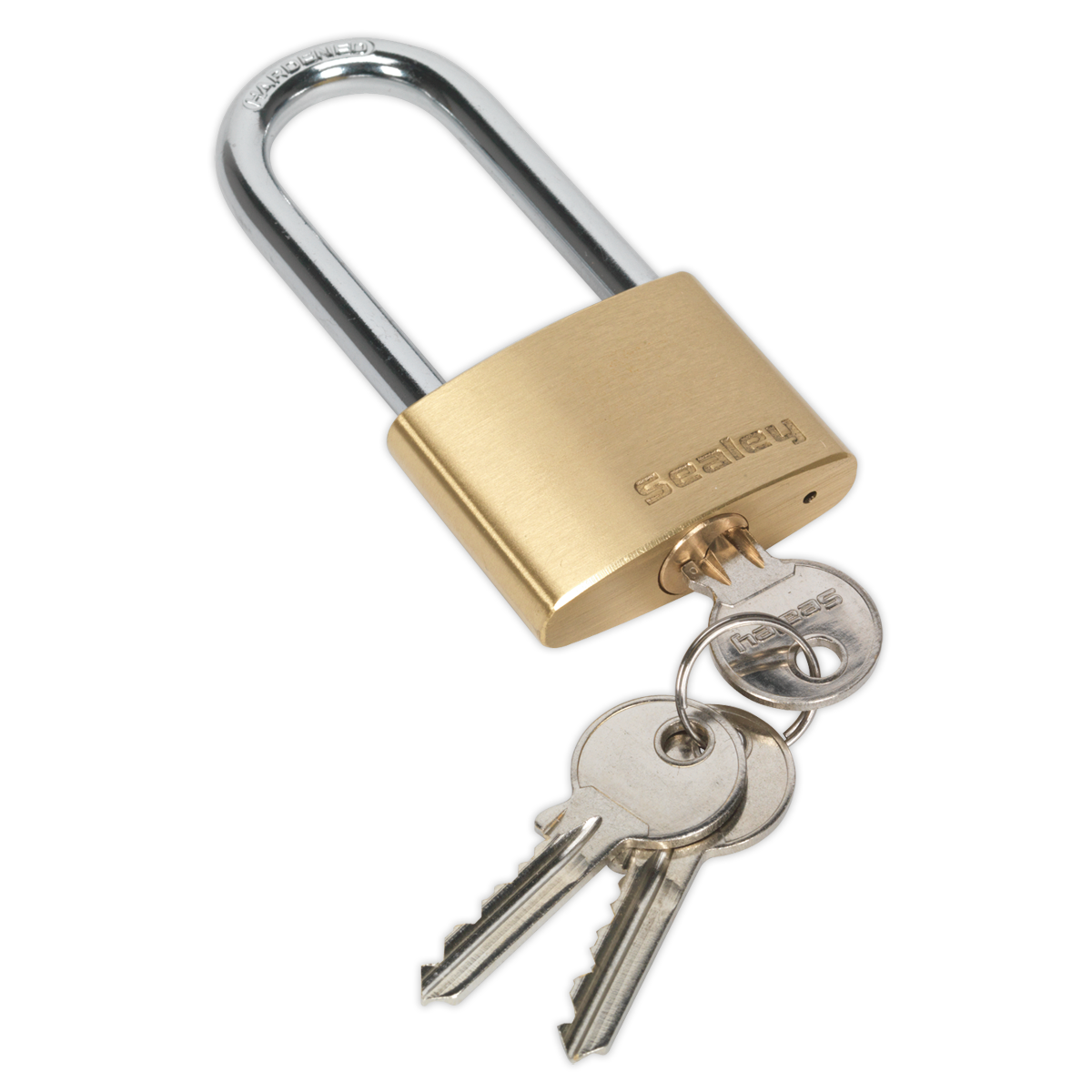 Brass Body Padlock Long Shackle 50mm