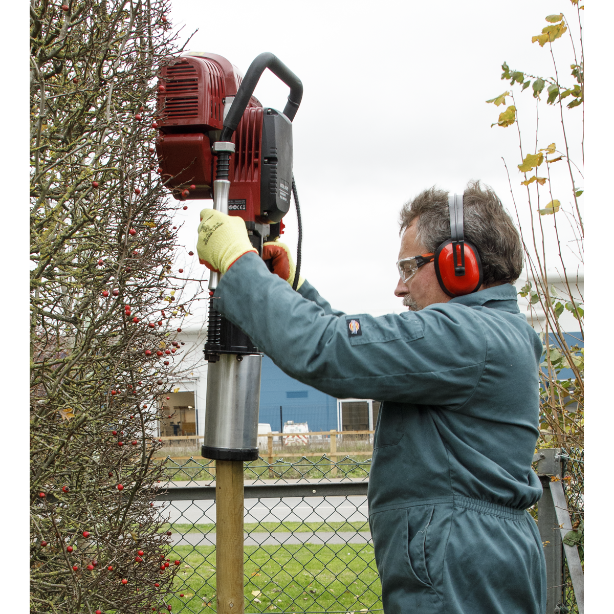 2-Stroke Petrol Post Driver 100mm