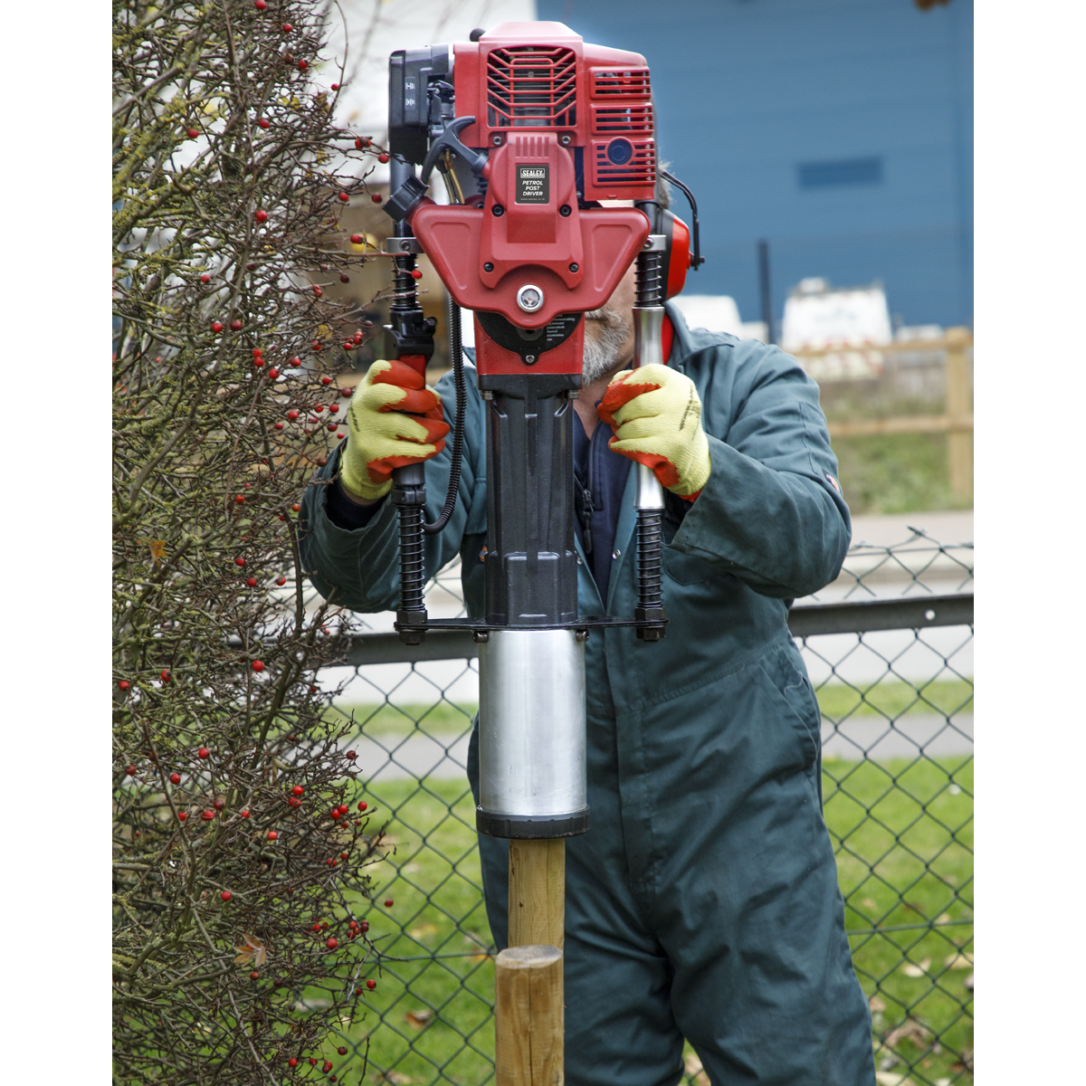 2-Stroke Petrol Post Driver 100mm