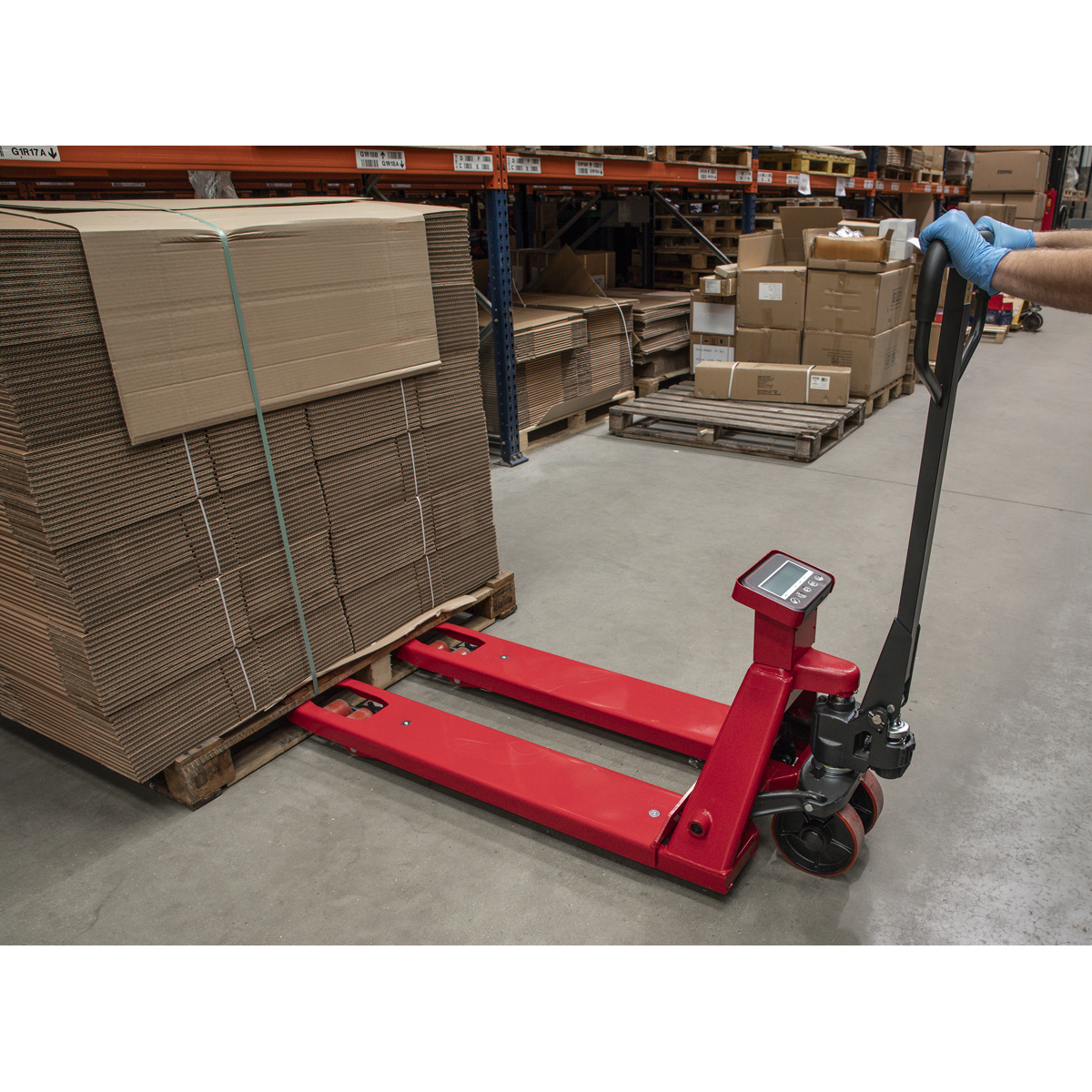 Pallet Truck with Scales 1150 x 555mm 2000kg Capacity