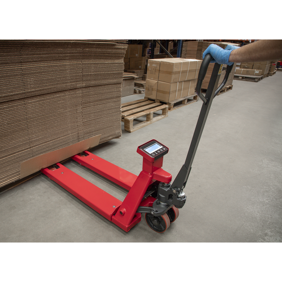 Pallet Truck with Scales 1150 x 555mm 2000kg Capacity