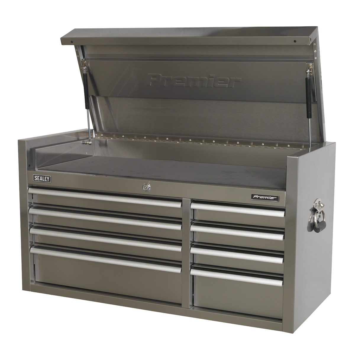 Premier™ Heavy-Duty Extra-Wide Topchest 8 Drawer 1055mm - Stainless Steel
