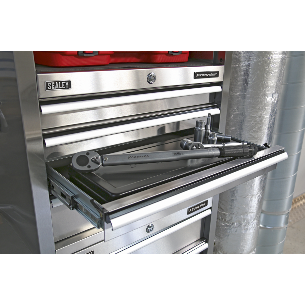 Premier™ Heavy-Duty Topchest 4 Drawer 675mm - Stainless Steel