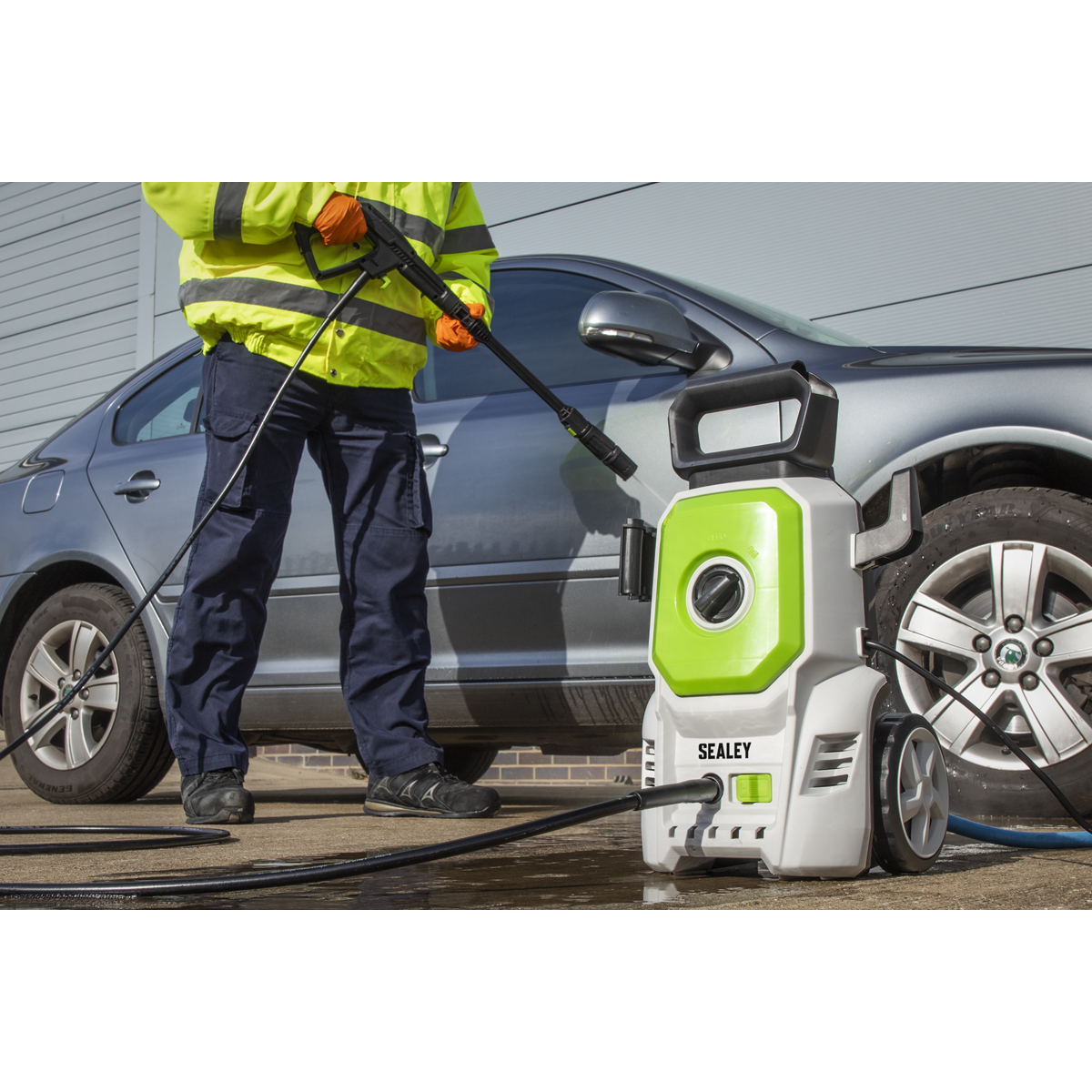 Pressure Washer with TSS & Rotablast® Nozzle 100bar 390L/hr