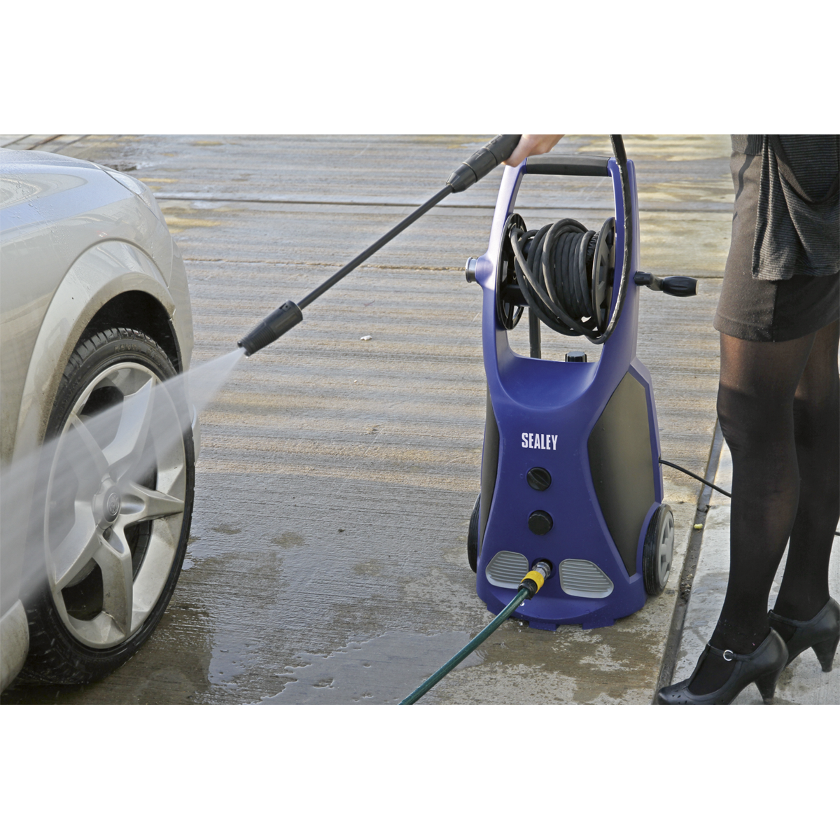 Professional Pressure Washer with TSS & Rotablast® Nozzle 140bar 230V