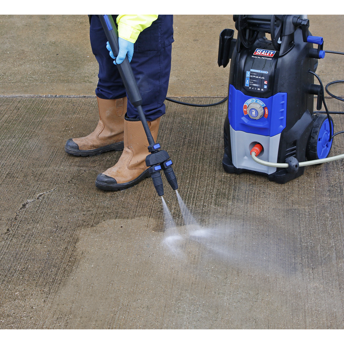 Pressure Washer Twin Pump with TSS & Rotablast® Nozzle 150bar 810L/hr