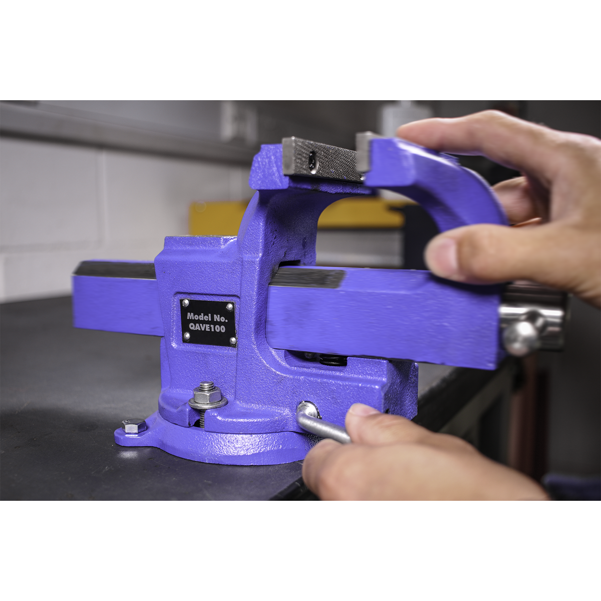 Quick Action Cast Iron Vice with Swivel Base