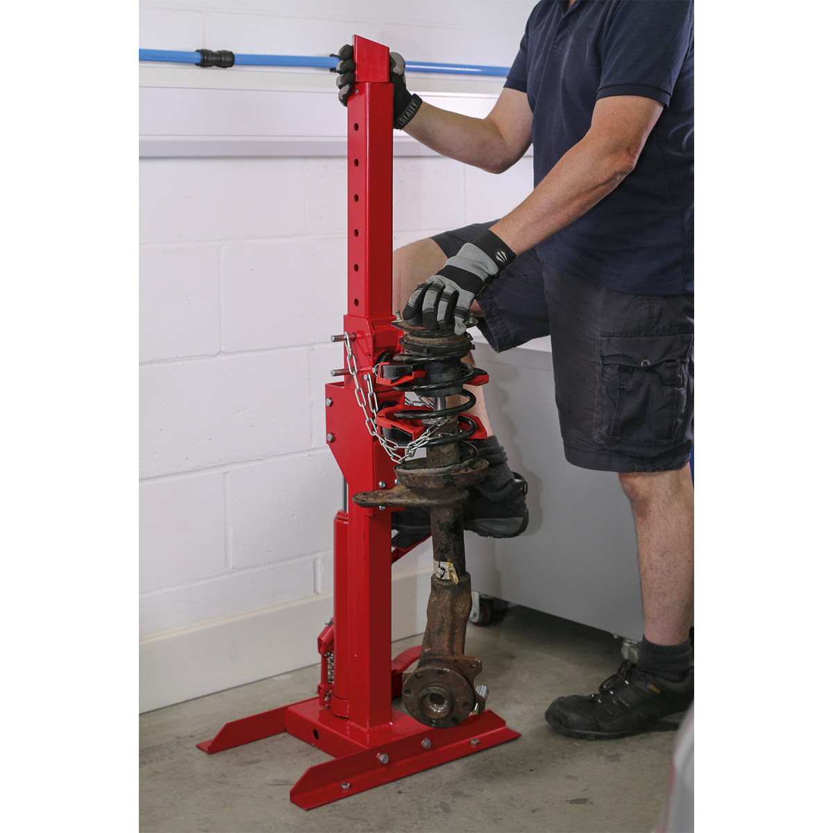 Coil Spring Hydraulic Compressing Station with Gauge 2000kg Capacity