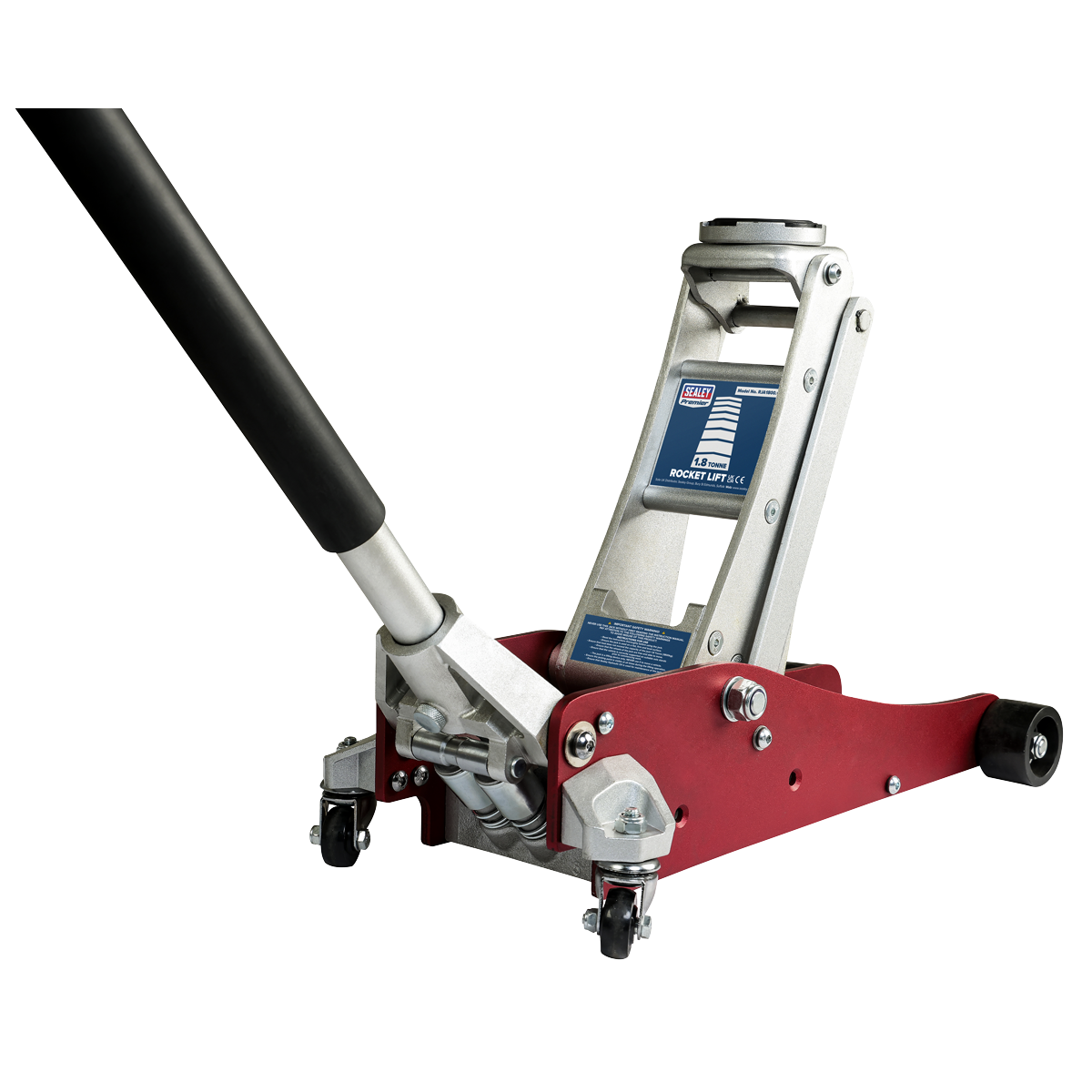 Premier Low Profile Aluminium Trolley Jack with Rocket Lift