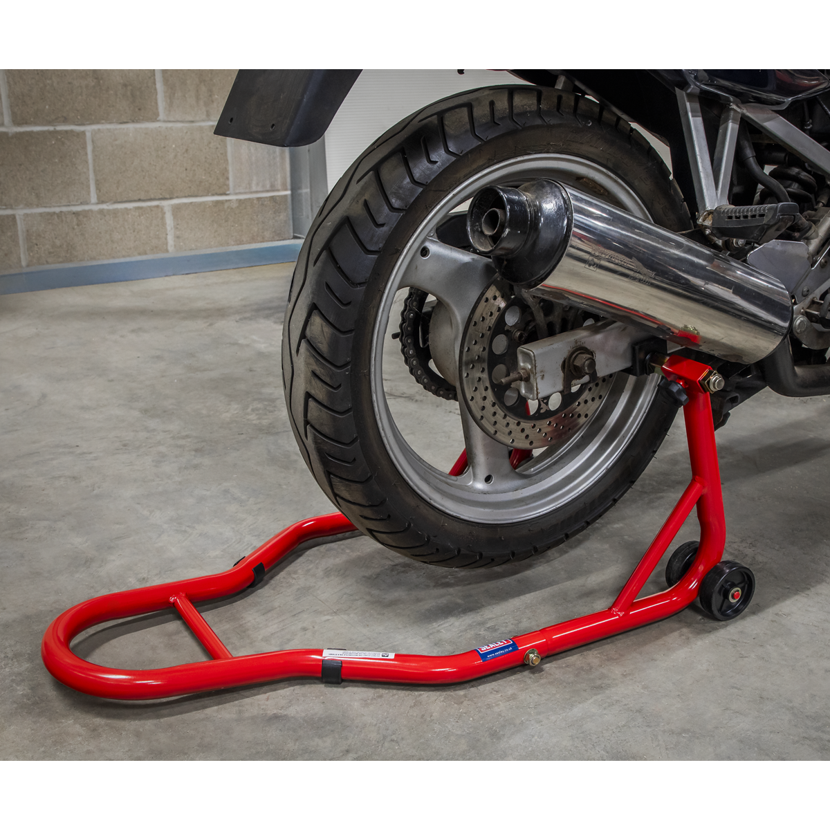 Universal Rear Paddock Stand with Rubber Supports