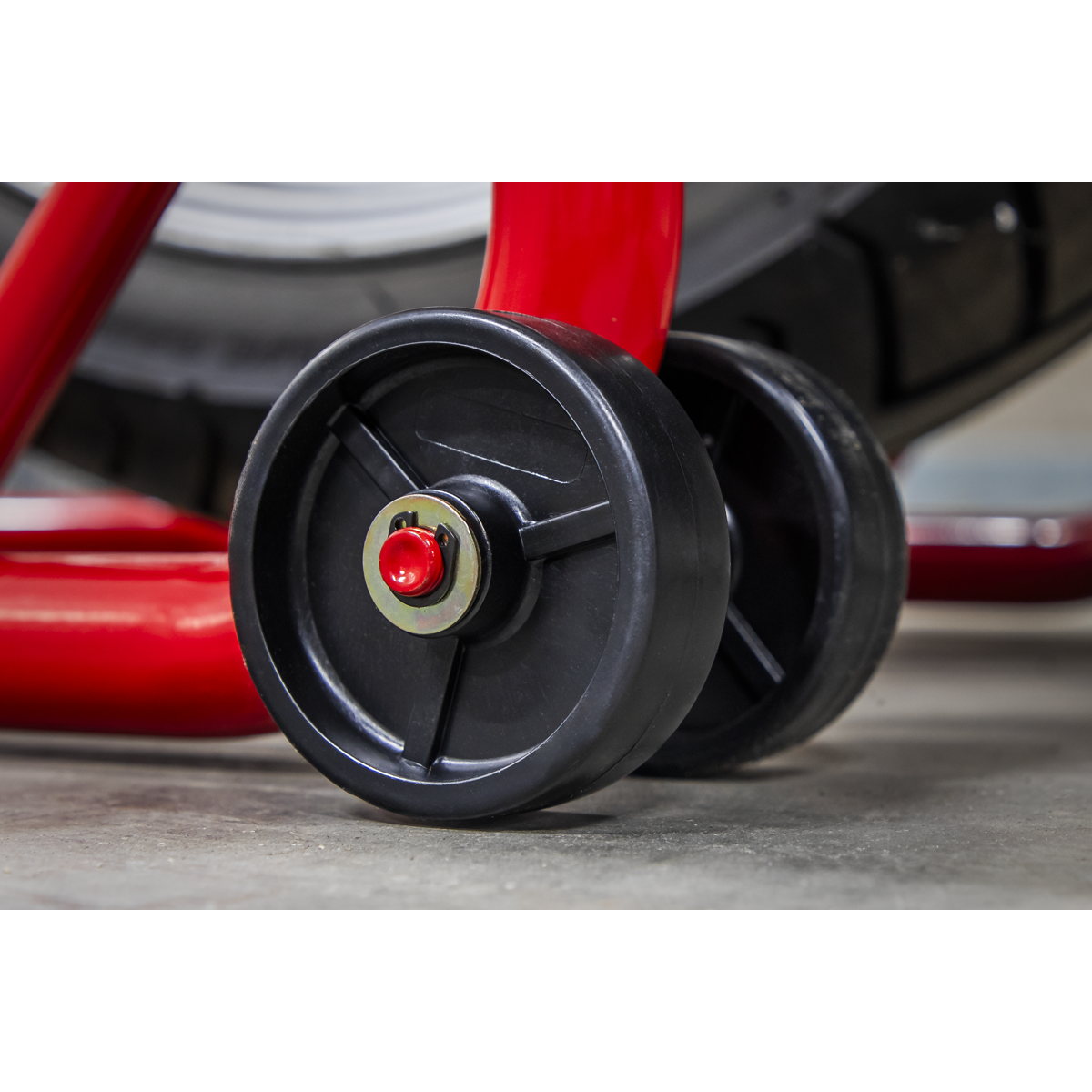 Universal Rear Paddock Stand with Rubber Supports