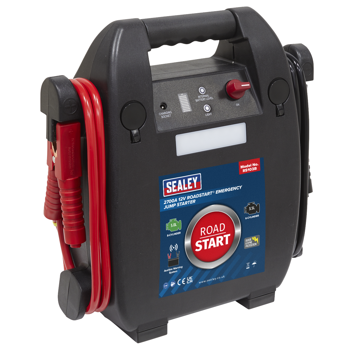 RoadStart® 12V Emergency 8-Cylinder Jump Starter 5L
