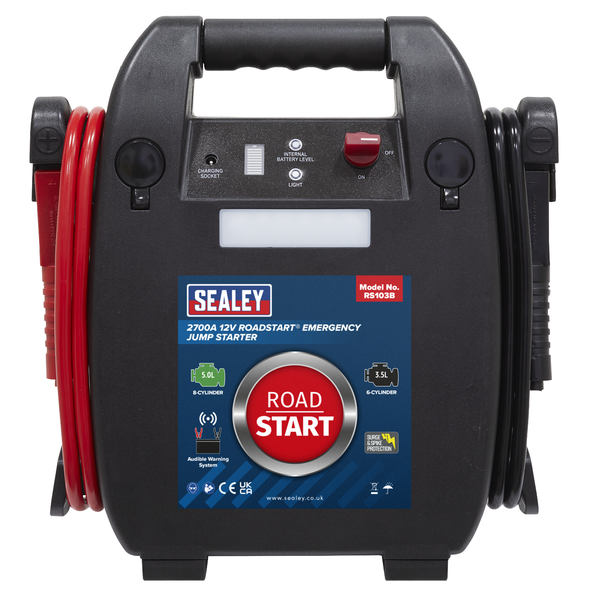 RoadStart® 12V Emergency 8-Cylinder Jump Starter 5L