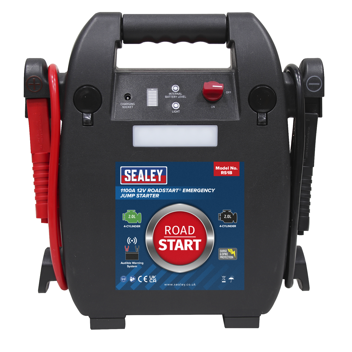 RoadStart® 12V Emergency 4-Cylinder Jump Starter 2L