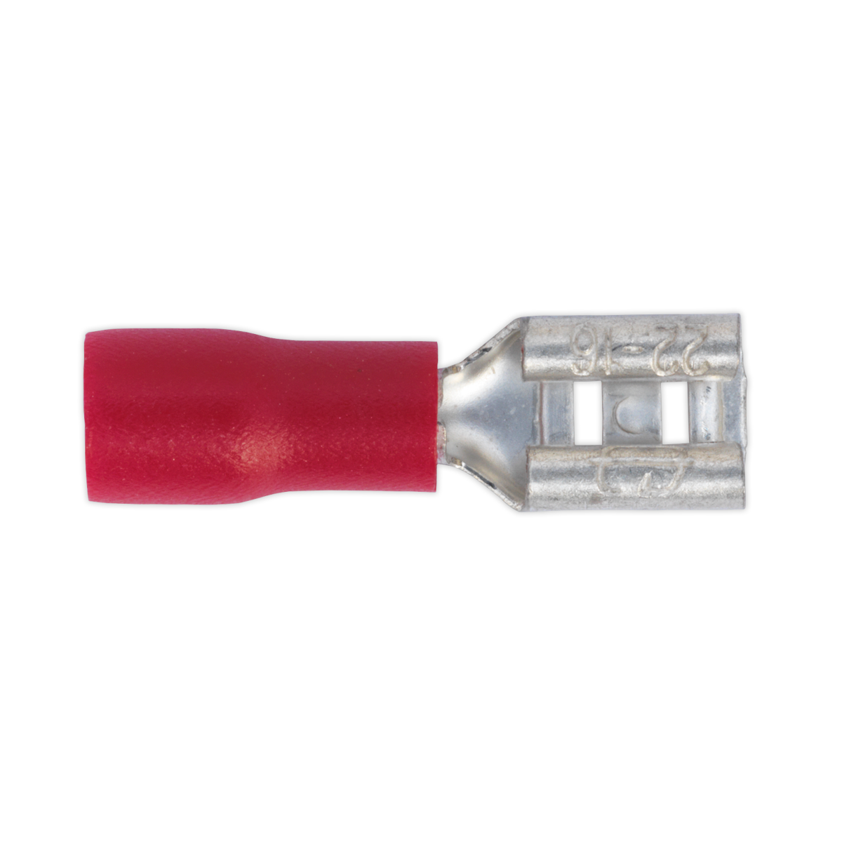 Push-On Female Terminal Red - Pack of 100