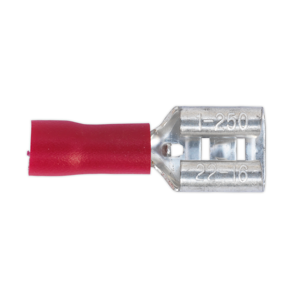 Push-On Female Terminal Red - Pack of 100