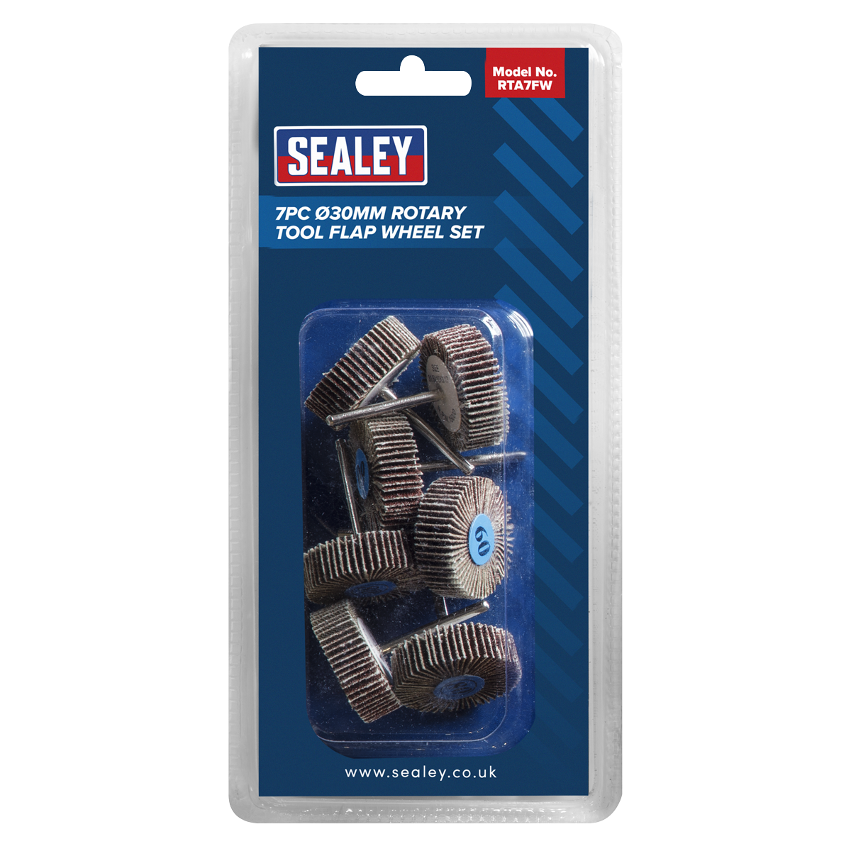 Rotary Tool Abrasive Flap Wheel Set 30mm 7pc