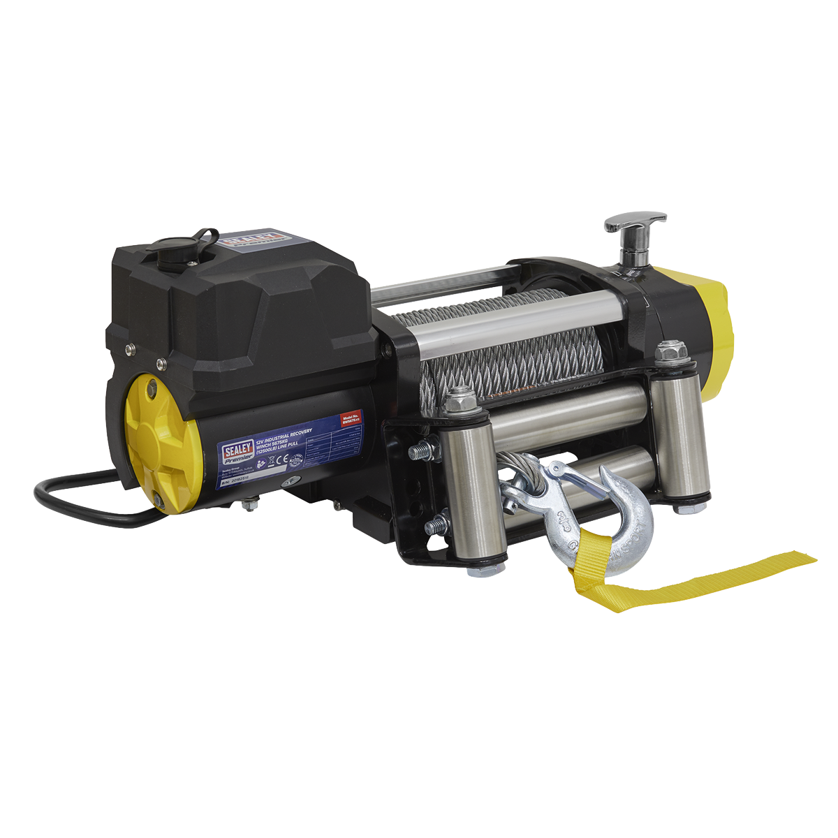 Premier Industrial Recovery Winch 5675kg (12500lb) Line Pull 12V