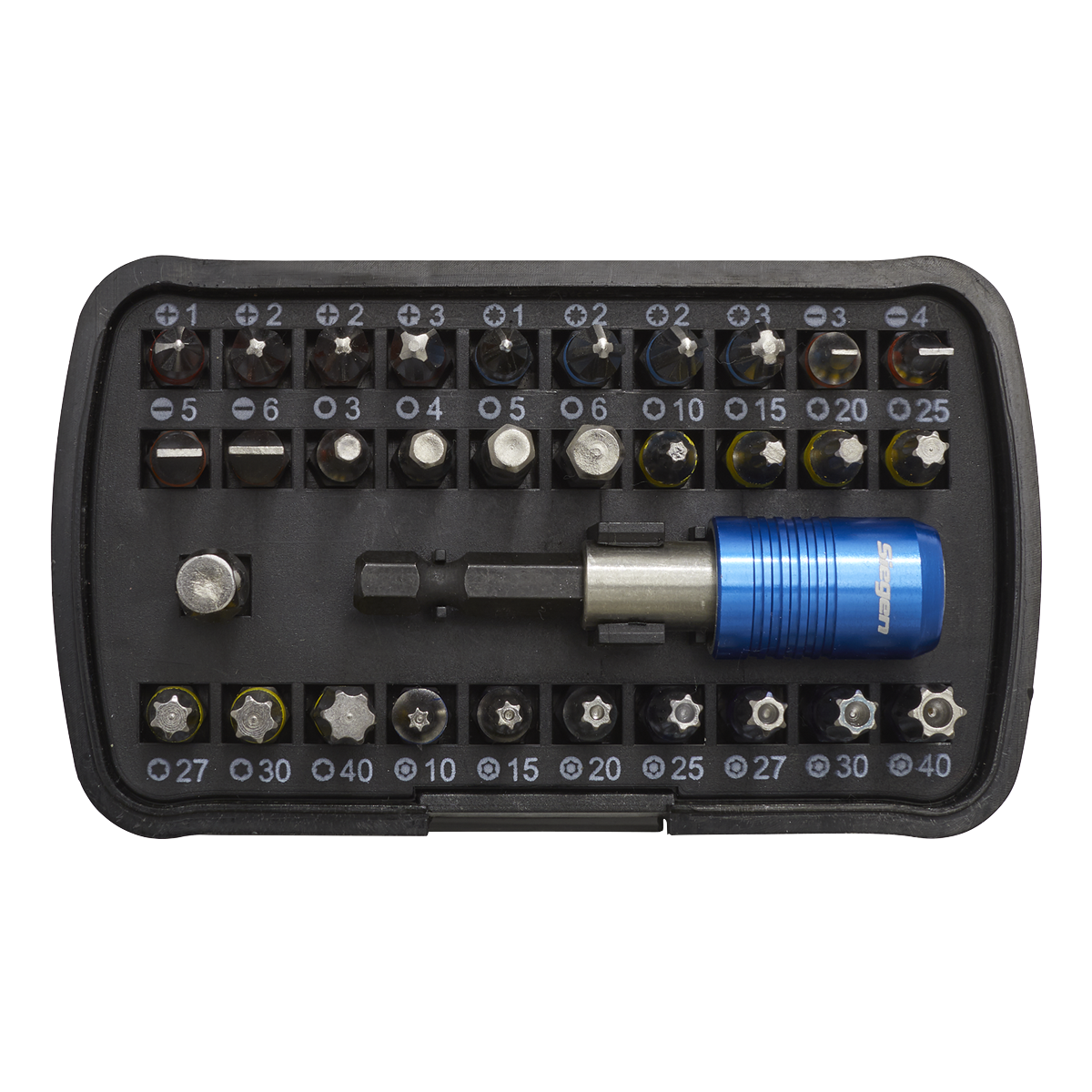 Siegen Colour-Coded Power Tool Bit Set 32pc